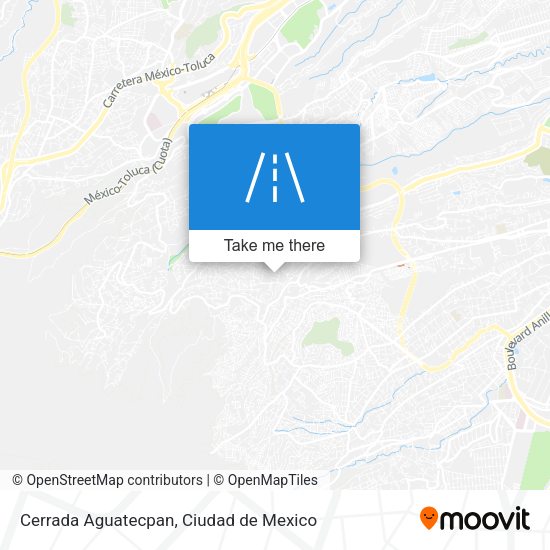 Cerrada Aguatecpan map