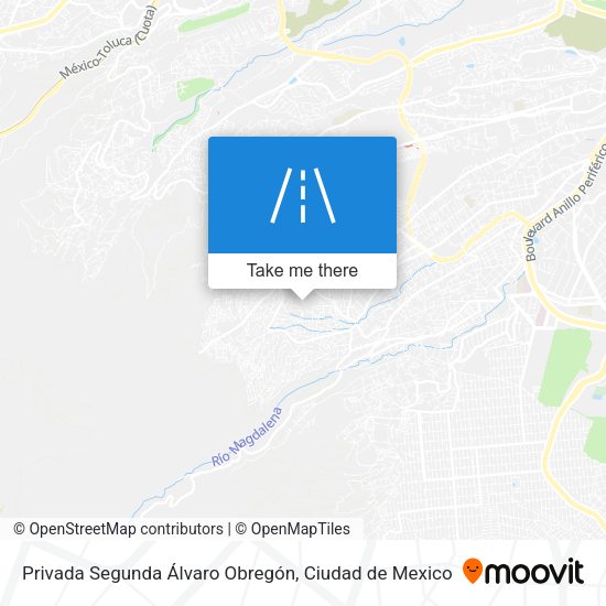 Privada Segunda Álvaro Obregón map
