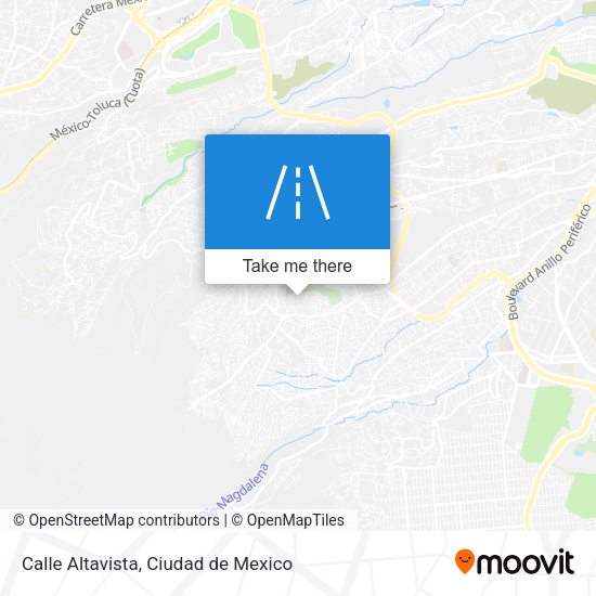 Calle Altavista map