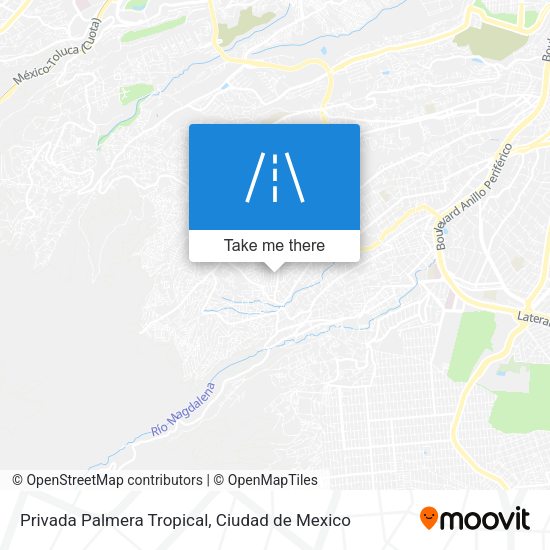 Privada Palmera Tropical map