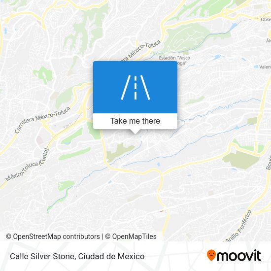 Calle Silver Stone map