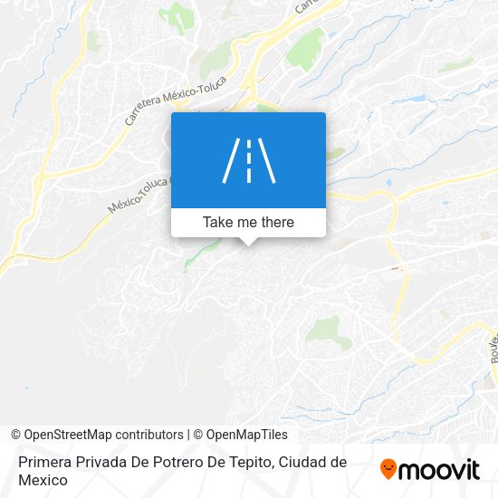 Primera Privada De Potrero De Tepito map