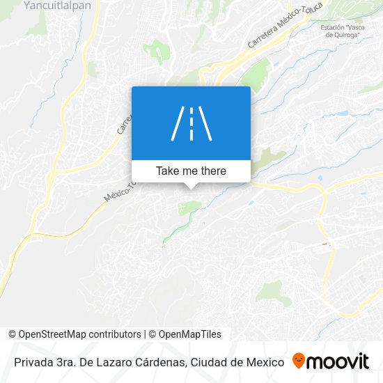 Mapa de Privada 3ra. De Lazaro Cárdenas