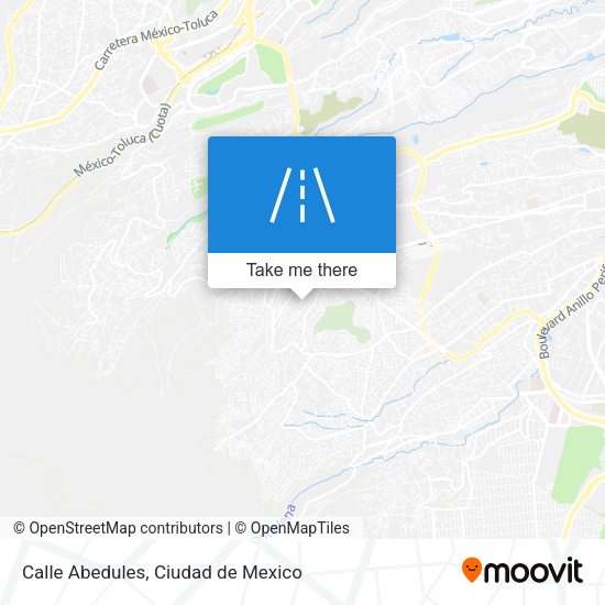 Calle Abedules map