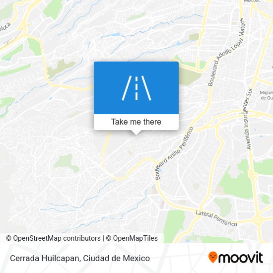 Cerrada Huilcapan map