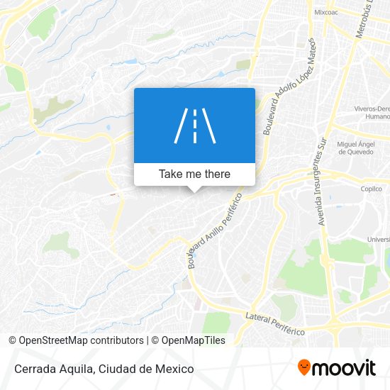Cerrada Aquila map