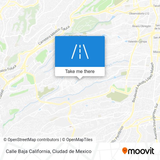 Mapa de Calle Baja California