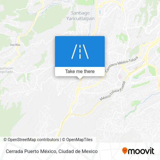 Cerrada Puerto México map