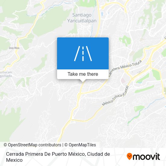 Cerrada Primera De Puerto México map
