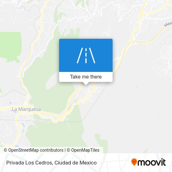 Privada Los Cedros map