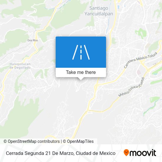 Mapa de Cerrada Segunda 21 De Marzo