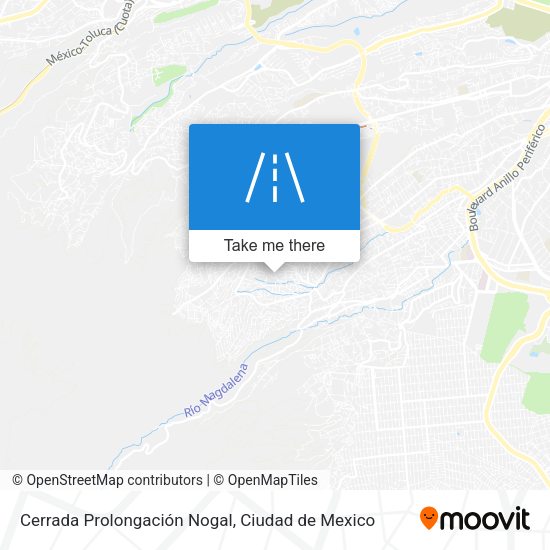 Mapa de Cerrada Prolongación Nogal