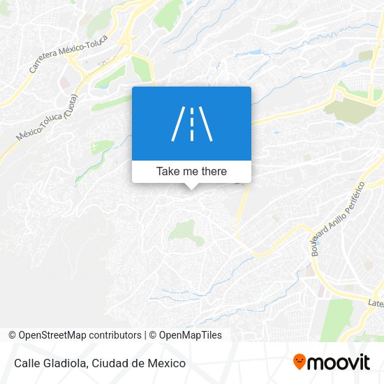 Mapa de Calle Gladiola