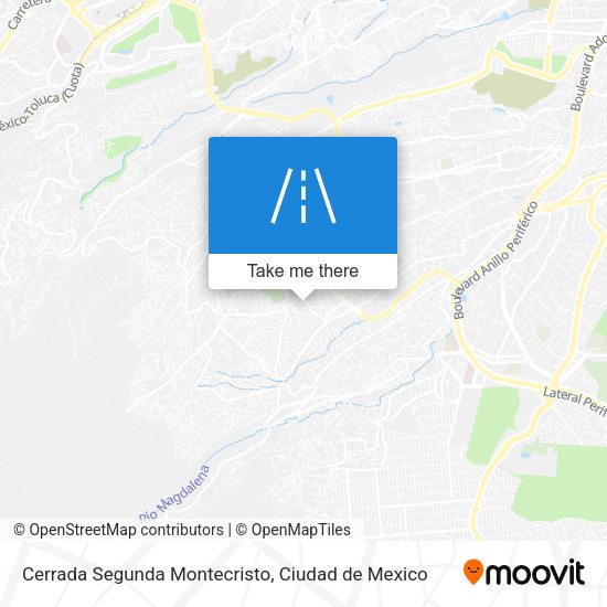 Cerrada Segunda Montecristo map