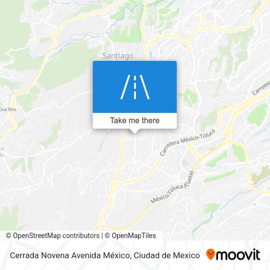 Mapa de Cerrada Novena Avenida México