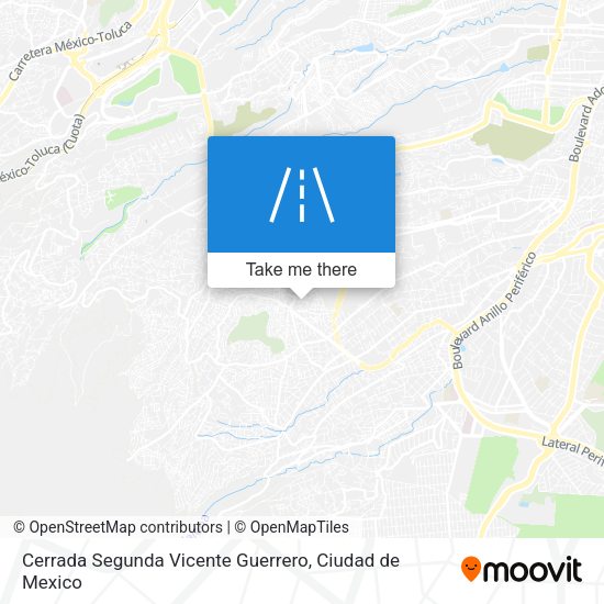 Mapa de Cerrada Segunda Vicente Guerrero