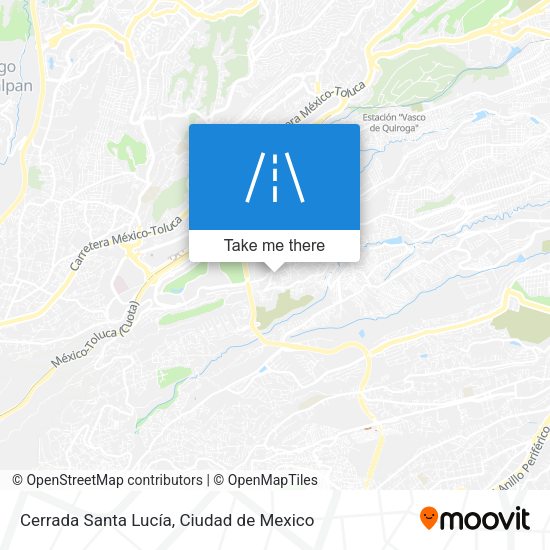 Cerrada Santa Lucía map