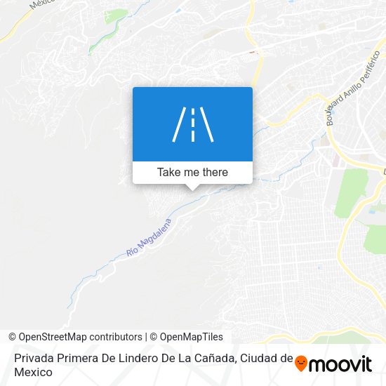 Mapa de Privada Primera De Lindero De La Cañada