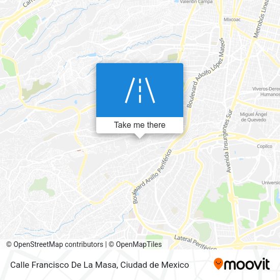 Calle Francisco De La Masa map