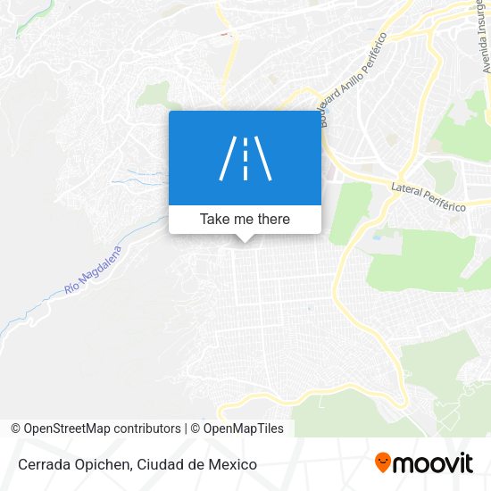 Cerrada Opichen map