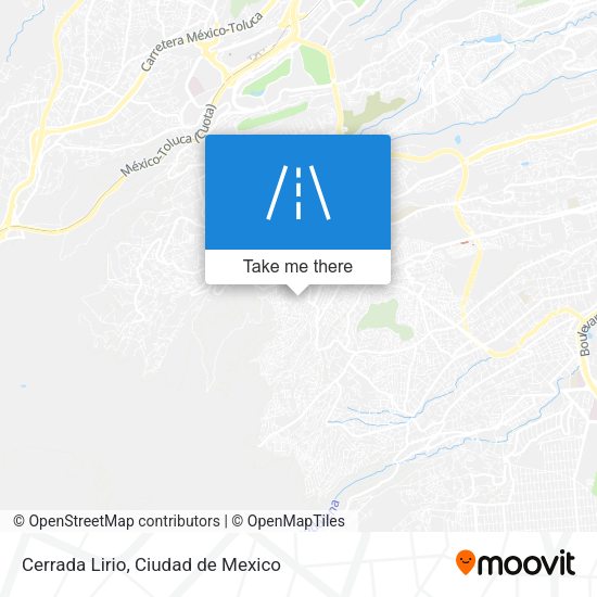 Cerrada Lirio map