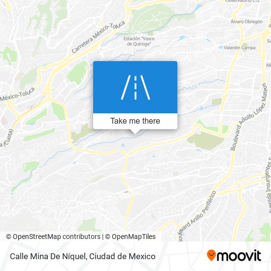 Mapa de Calle Mina De Níquel