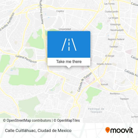 Calle Cuitláhuac map