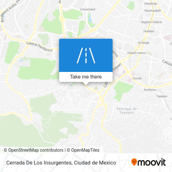 Mapa de Cerrada De Los Insurgentes
