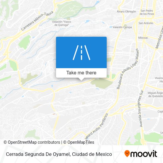 Mapa de Cerrada Segunda De Oyamel