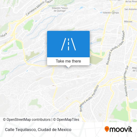 Mapa de Calle Tequilasco