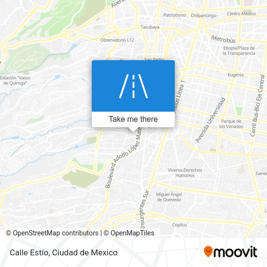 Calle Estío map