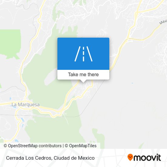 Cerrada Los Cedros map