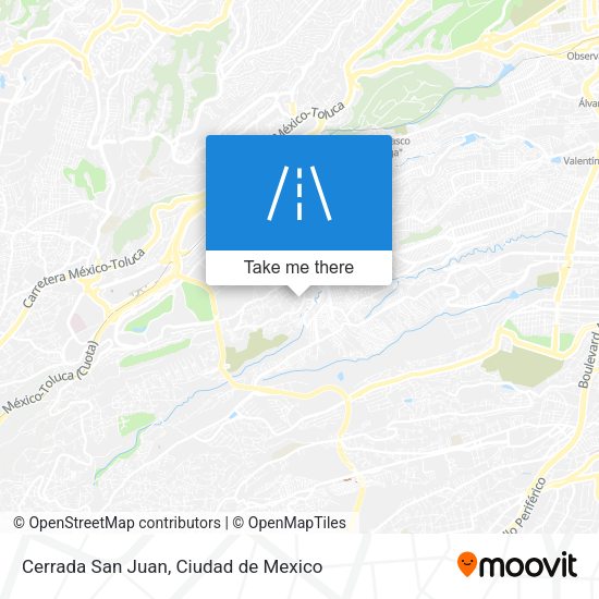 Cerrada San Juan map