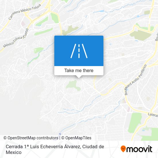 Mapa de Cerrada 1ª Luis Echeverría Álvarez