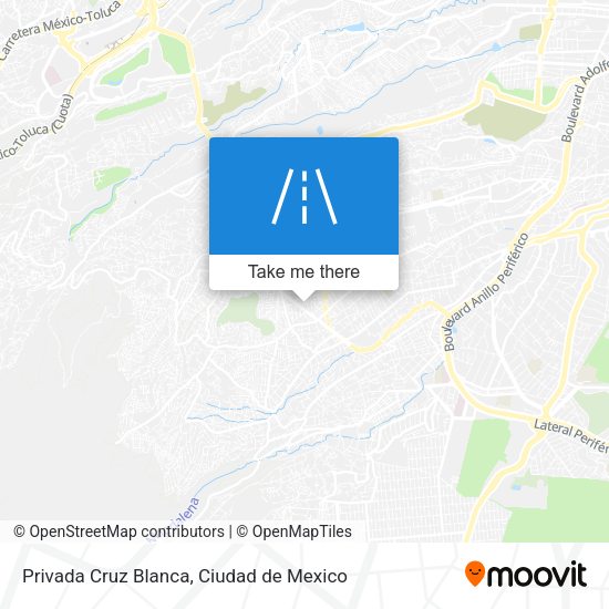 Privada Cruz Blanca map