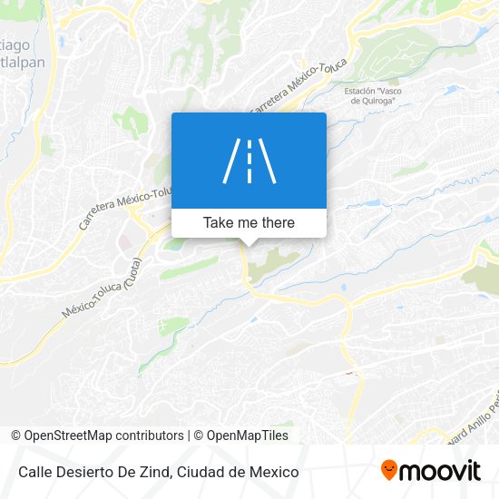 Mapa de Calle Desierto De Zind