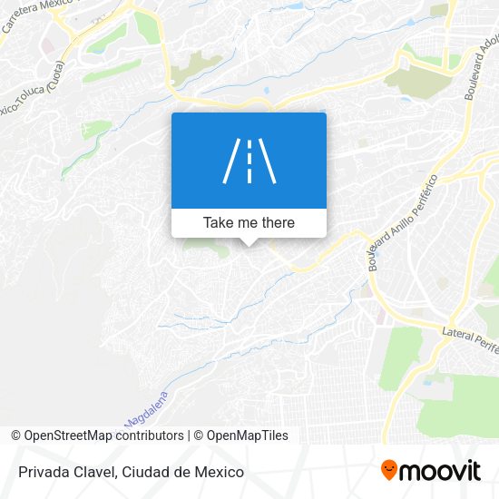 Privada Clavel map
