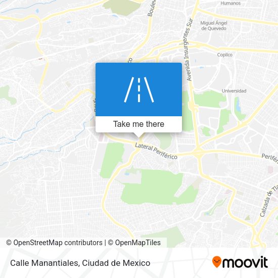 Calle Manantiales map