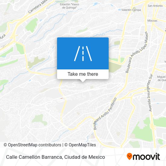 Mapa de Calle Camellón Barranca