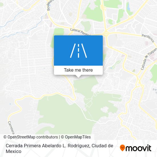 Mapa de Cerrada Primera Abelardo L. Rodríguez
