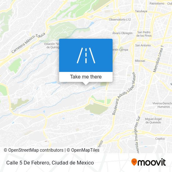 Calle 5 De Febrero map