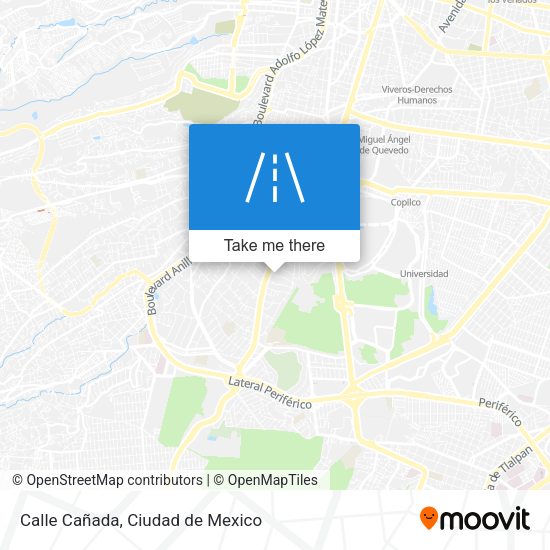Calle Cañada map