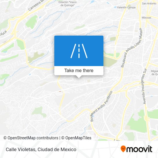 Calle Violetas map