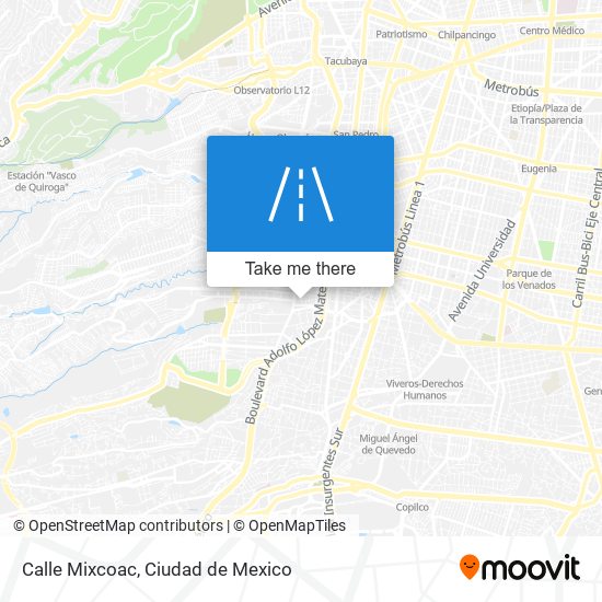 Calle Mixcoac map