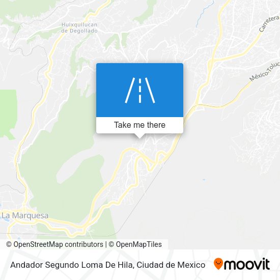 Mapa de Andador Segundo Loma De Hila