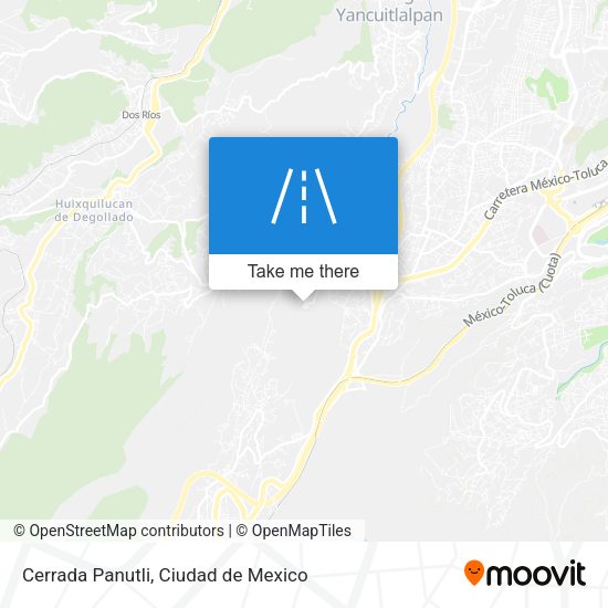 Mapa de Cerrada Panutli