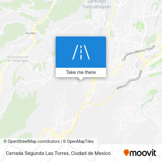 Mapa de Cerrada Segunda Las Torres