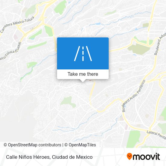 Mapa de Calle Niños Héroes