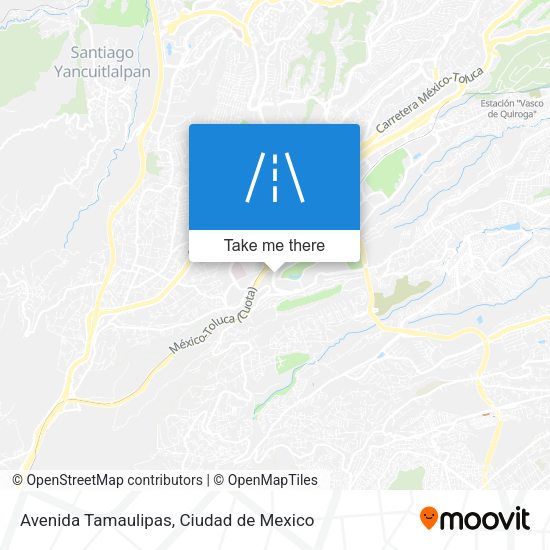 Avenida Tamaulipas map