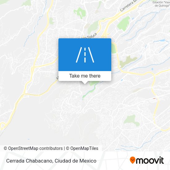 Cerrada Chabacano map